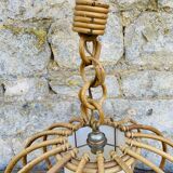 Vintage rattan pendant lamp