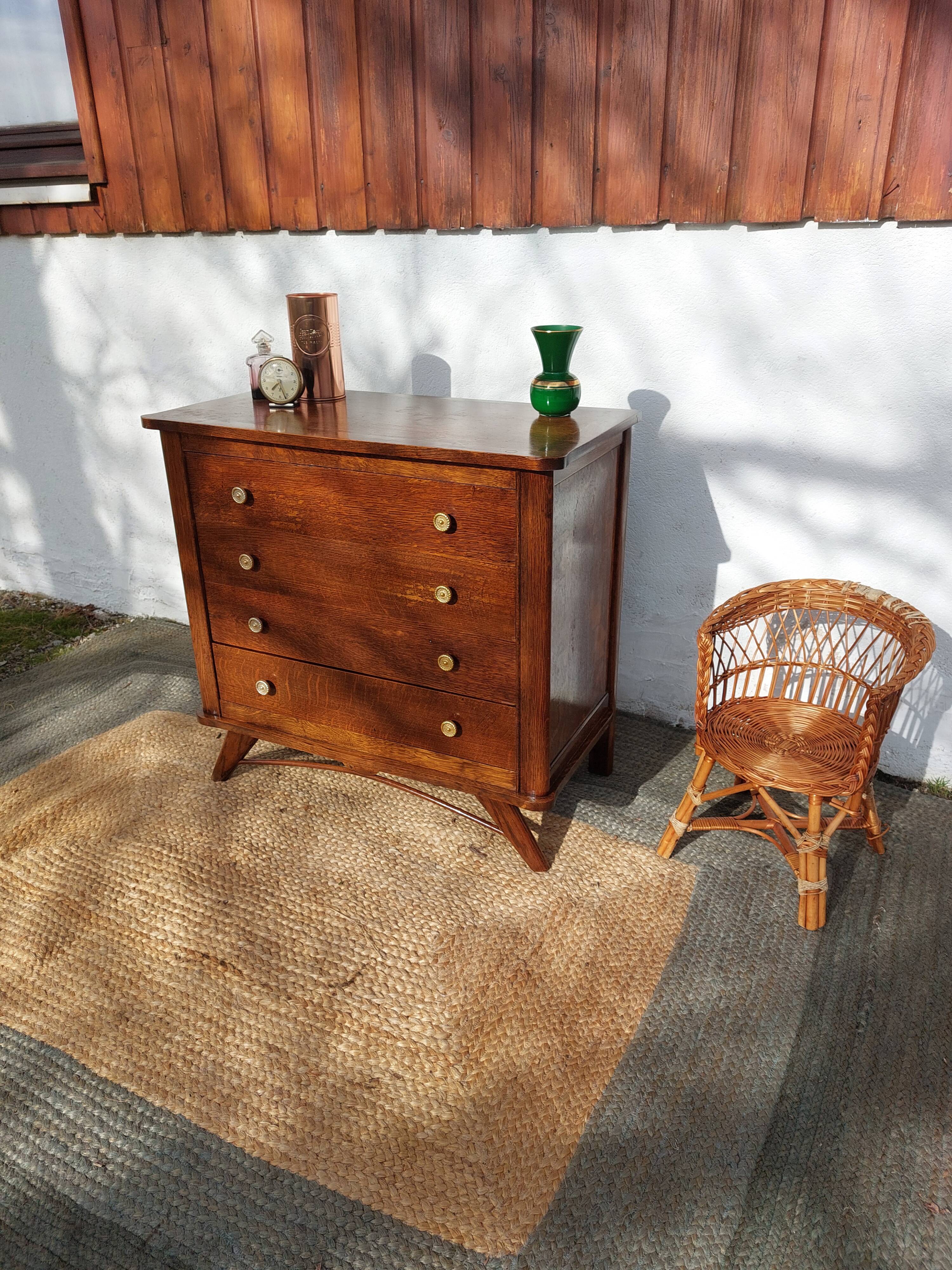 vintage commode with tapered legs