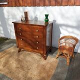 vintage commode with tapered legs