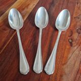 Christofle - Set of 3 table spoons in the Spatours model in silver-plated metal.