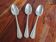 Christofle - Set of 3 table spoons in the Spatours model in silver-plated metal.