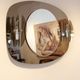 Glass mirror Italian two-tone with sconces glass