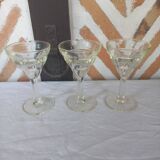 Verres bistrot absinthe anciens