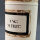 Old Paris 19th century porcelain medicine jar marked UNG:NUTRIT: