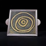 Space age spiral ceramic trivet, Spain, 1970s