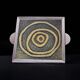 Space age spiral ceramic trivet, Spain, 1970s