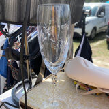Crystal champagne flutes