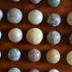 Solitaire game in exotic wood and semi-precious stones
