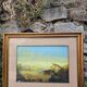 Antique framed and glazed painting