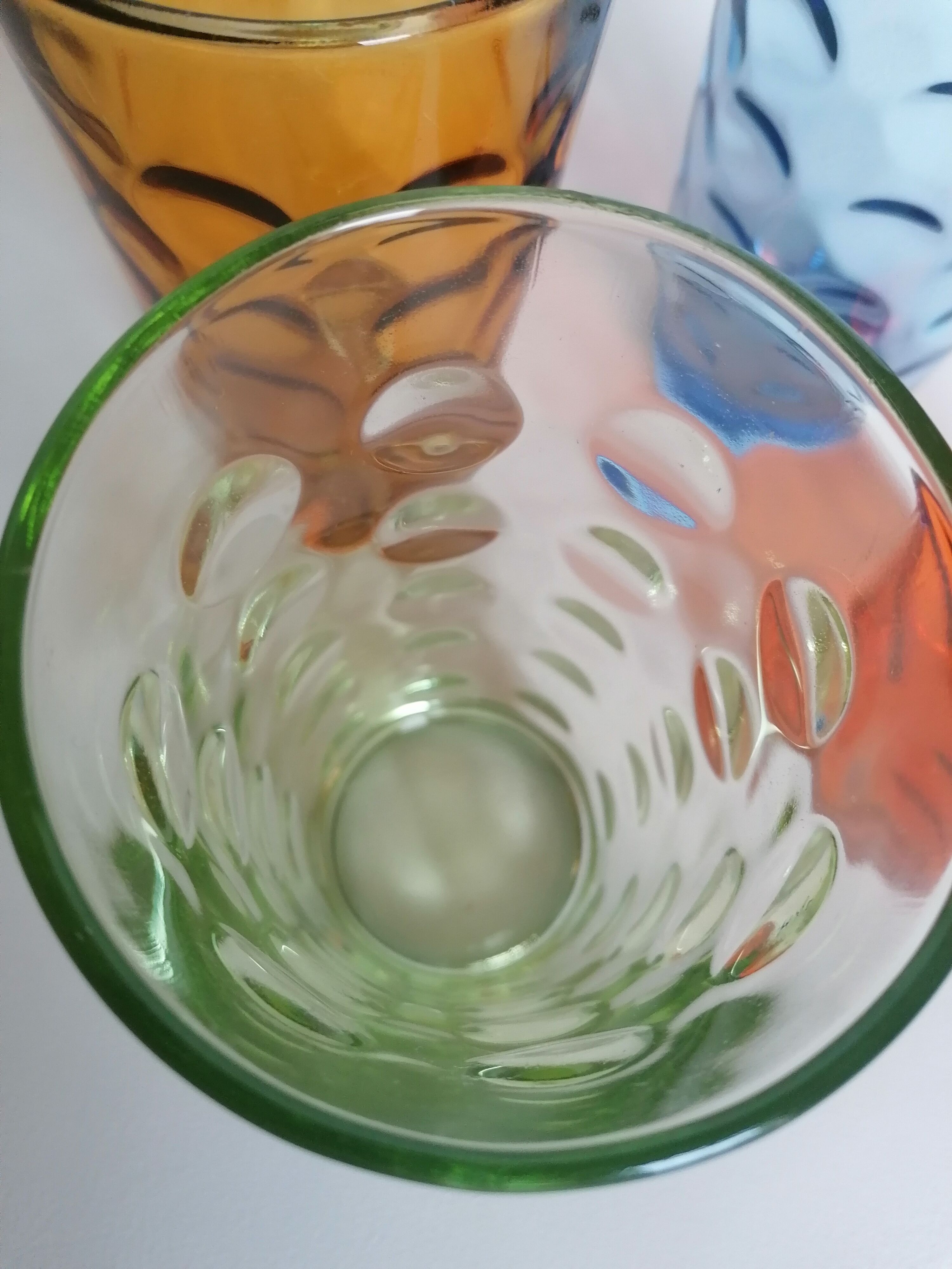 4 vintage glasses 70s