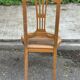 Louis XVI lyre chair, solid wood, caned.