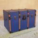 Blue vintage trunk