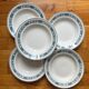 5 Pasteur Moulin des Loups & Hamage ironstone soup plates