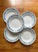 5 assiettes creuses en terre de fer Pasteur Moulin des Loups & Hamage