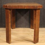 Italian coffee table in walnut wood in Art Deco style