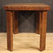 Table basse italienne en bois de noyer dans le style art déco