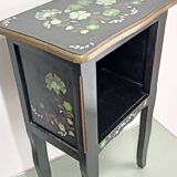 Vintage floral pattern bedside table