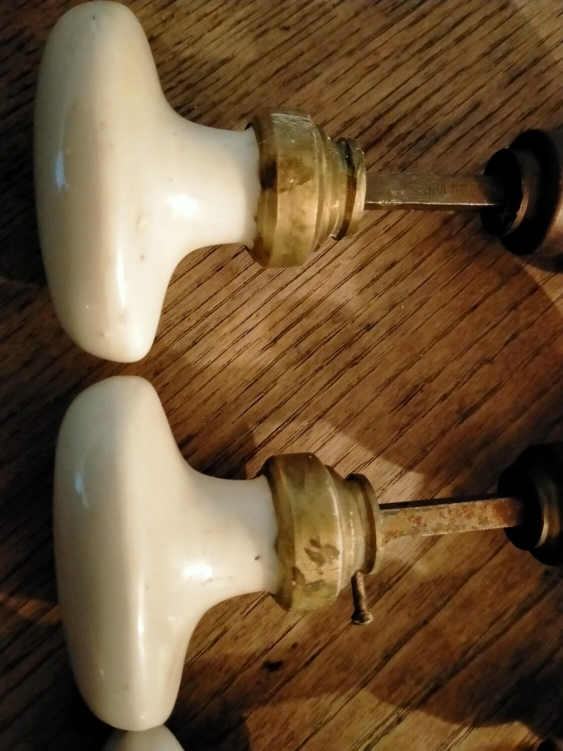 Antique porcelain door handles