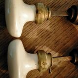 Antique porcelain door handles