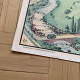 Old educational school poster