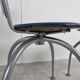 Post modern metal dining chairs, 1990s