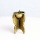 Brutalist candleholder bronze
