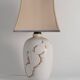 Art Deco White Seashell Motif Table lamp By Anna Lisa Thomson, Upsala Ekeby