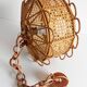 Handcrafted Bamboo and Rattan Pendant Lamp, Spanish Modernist, 1960s