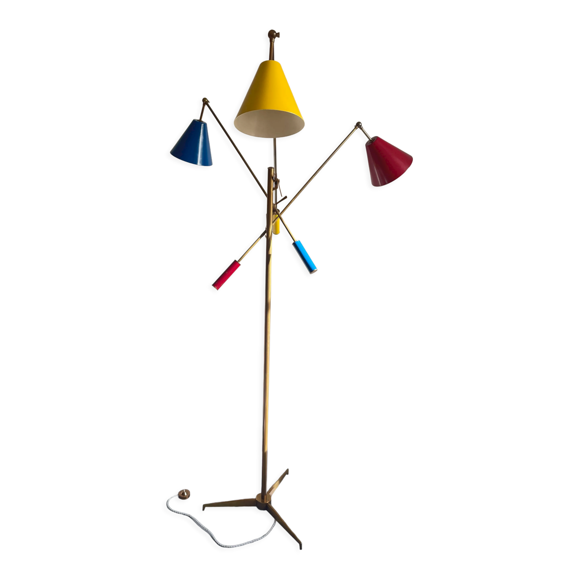 “Triennale” floor lamp by Angelo Lelii by Arredoluce