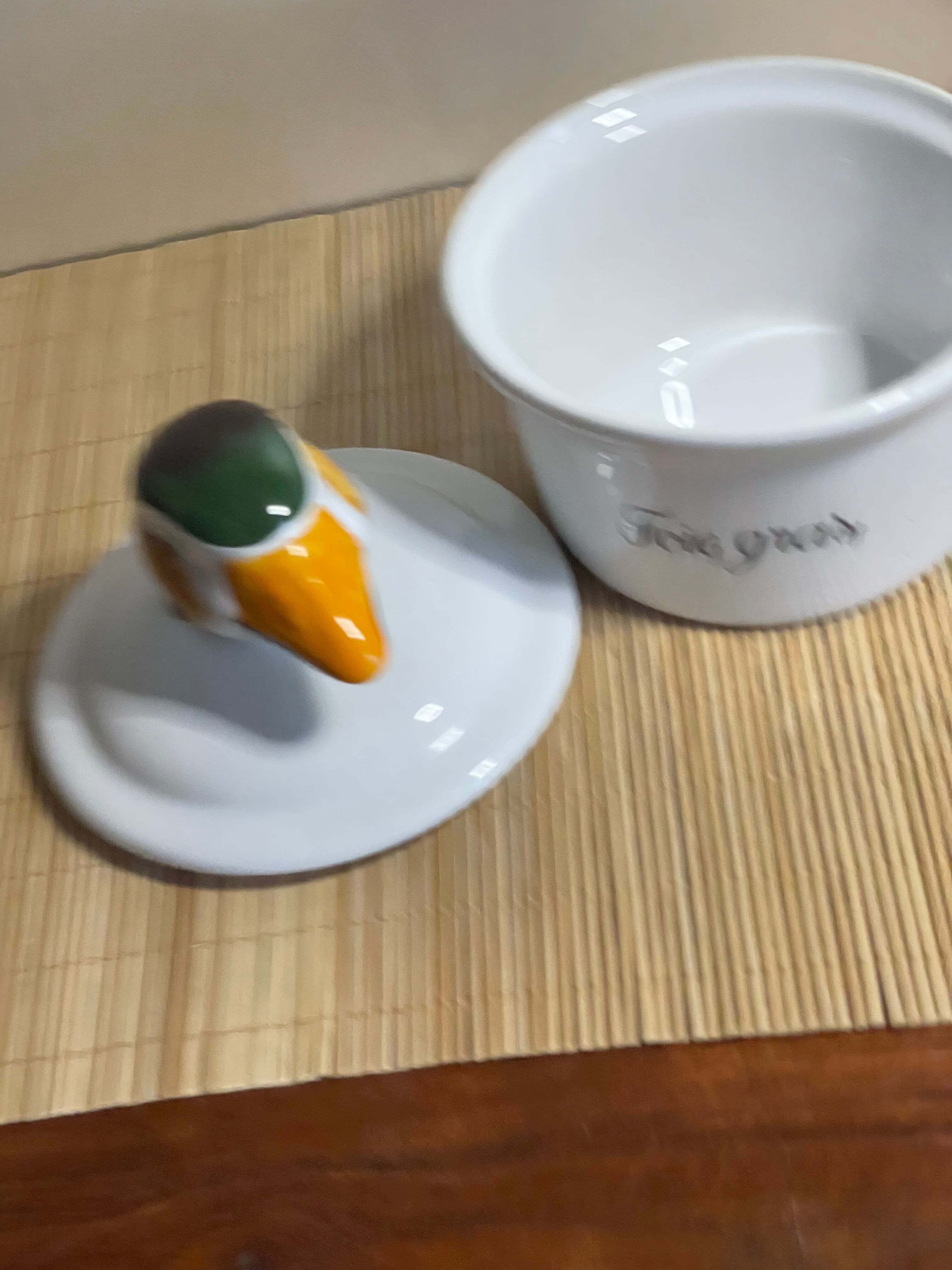 Porcelain foie gras terrine