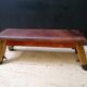 banc vintage en cuir, Tchécoslovaquie années 60, banc de gym, cheval d'arçon