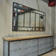 Industrial metal mirror 1930s - 112x221cm