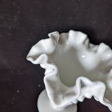 Fenton vase in white opaline