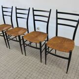 Set of 4 Chiavari Spinetto dining chairs midcentury design