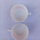2 large 70s Arcopal cups - Lotus pattern