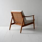 Swedish Vintage Teak armchair by Folke Ohlsson for DUX