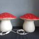 Paire de lampes champignon Heico vintage