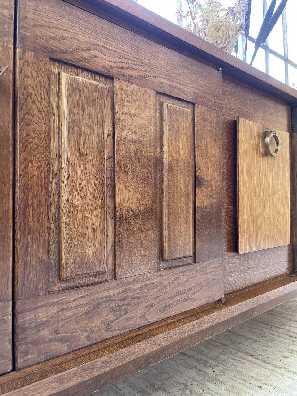 1950s modernist oak sideboard