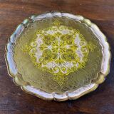Venetian tray in gilded wood