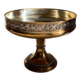 Silver Bronze Metal Fruit Bowl