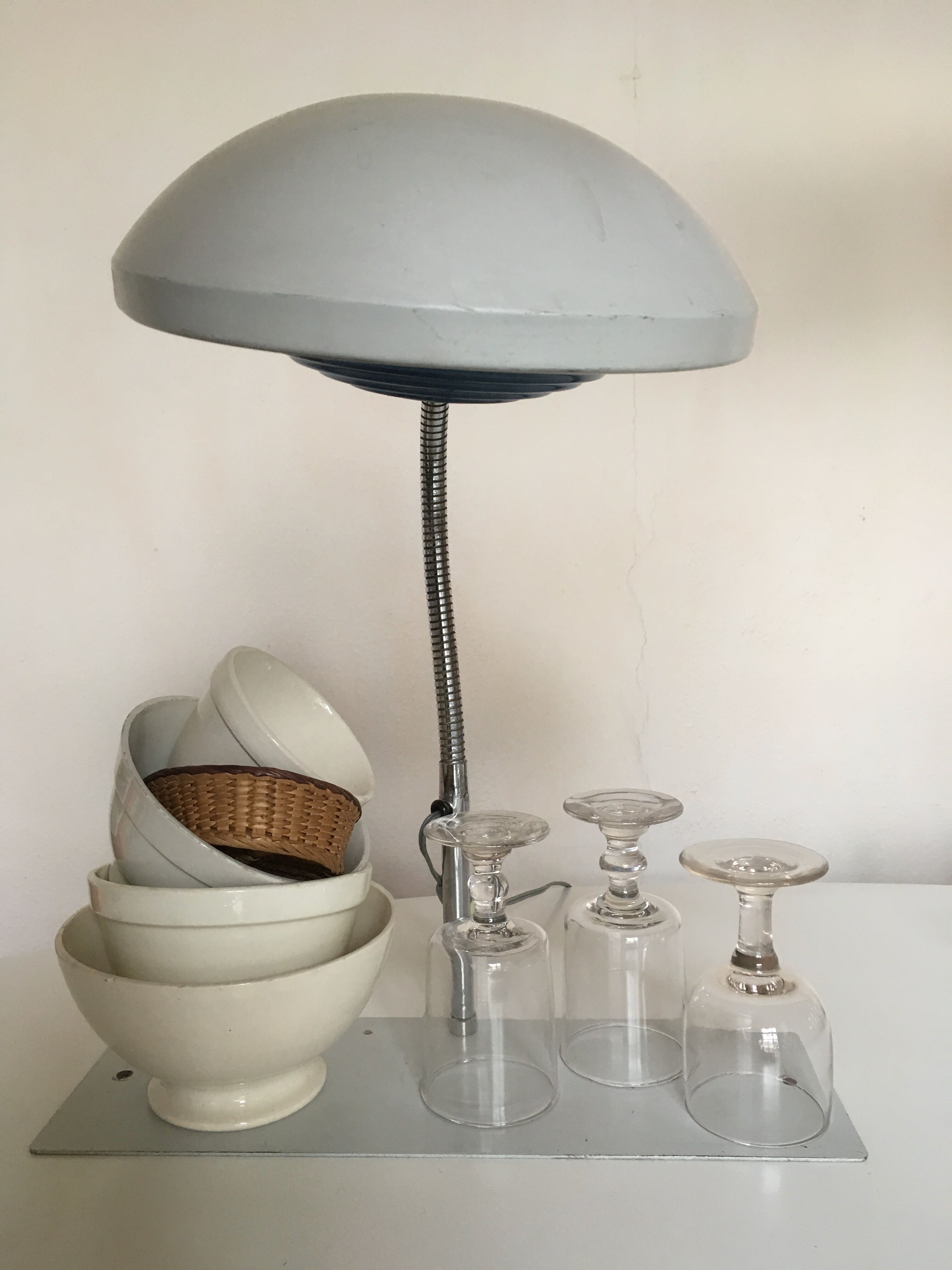 Workshop Ferdinand Solere 60s turtledove gray lamp