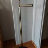 Vintage reading floor lamp in gold metal