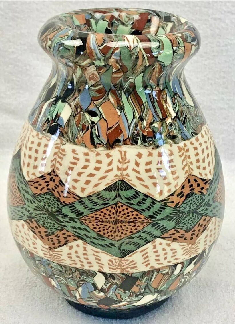 Jean Gerbino vase Vallauris mixed earth mosaic | Selency Jean Gerbino vase Vallauris mixed earth mosaic | Selency