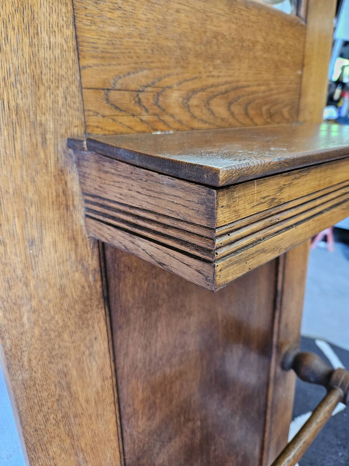 Coat rack, 1930s cloakroom