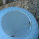 Suspension egg opaline bleue pastel