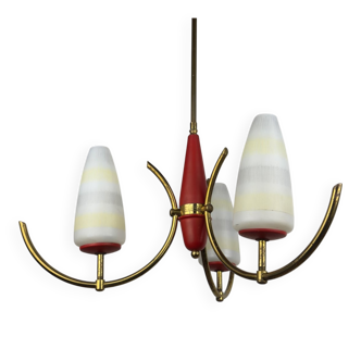 Mid-century chandelier by Stilnovo, Italy, 1940s-1950s.