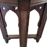 Table d'appoint vintage d'Europe du Sud avec plateau en carrelage, 2e moitié du 20e siècle