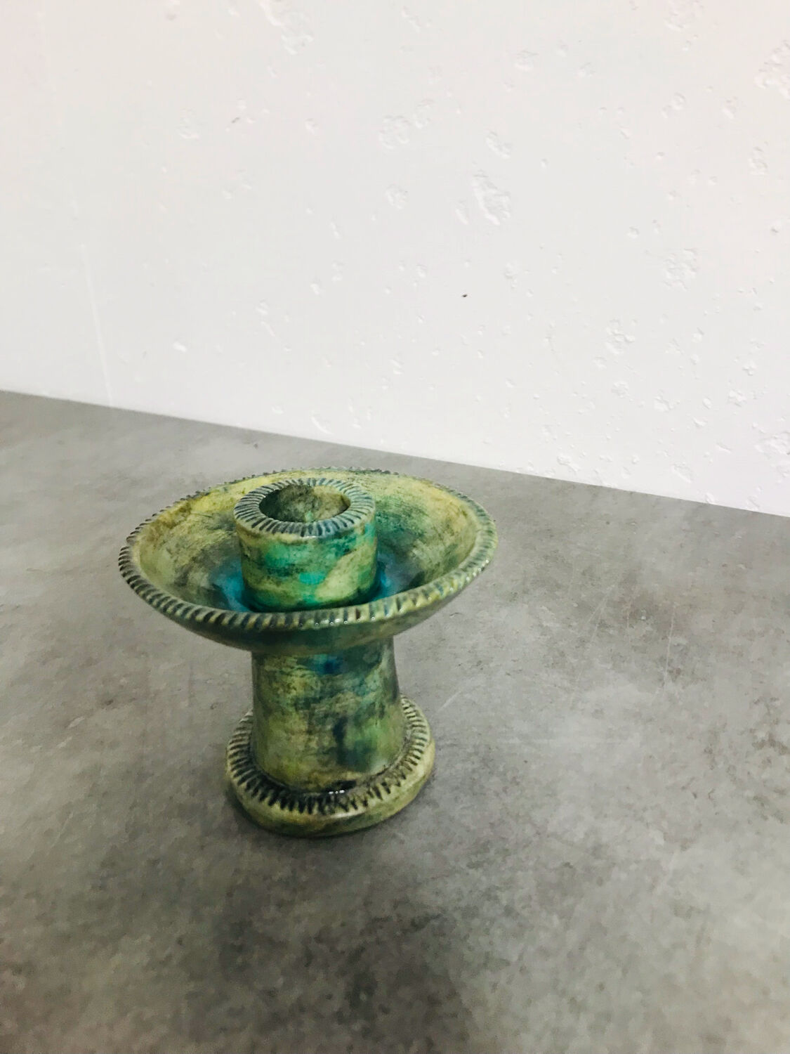 Les Arcs ceramic candle holder