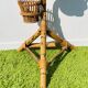 Bamboo snake plant holder. Vintage 50s.