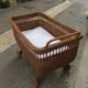 Large cradle wicker vintage organic mattress with "sound"
